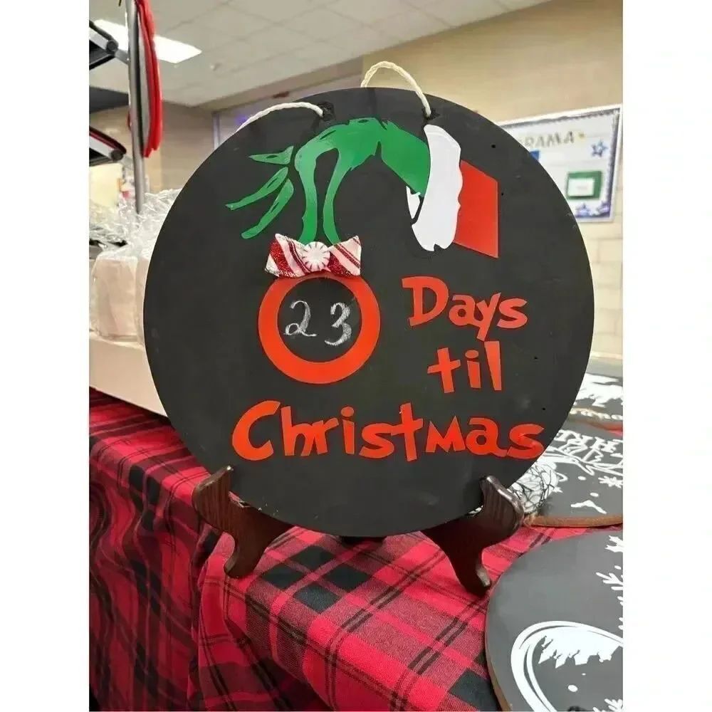 Chalkboard The Grinch countdown to christmas